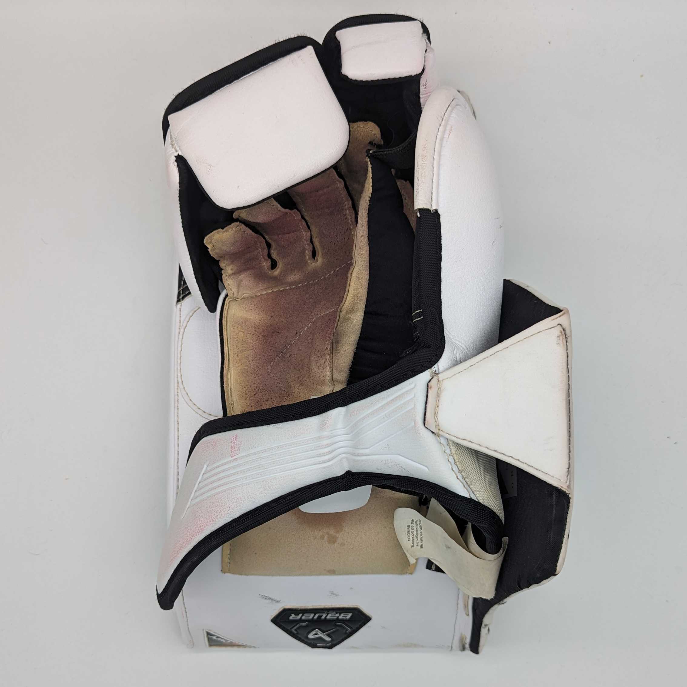Bauer Supreme Mach - Ensemble de protections de gardien senior Pro Stock d'occasion (noir/blanc)